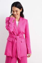 Oferta de Long linen business blazer- regular fit por 59,99€ em C&A