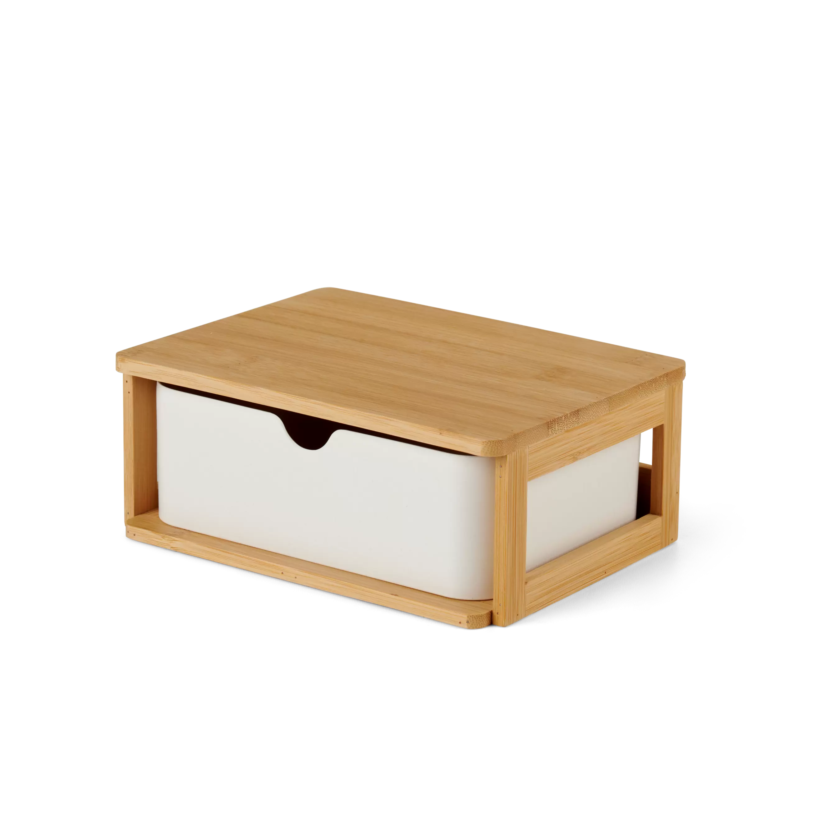 Oferta de KONDO Organizador 1 gaveta branco, natural por 8,95€ em CASA