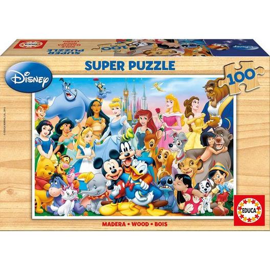 Oferta de Comprar Educa puzzle 100 madeira Maravilhoso Mundo Disney por 7,17€ em Centroxogo