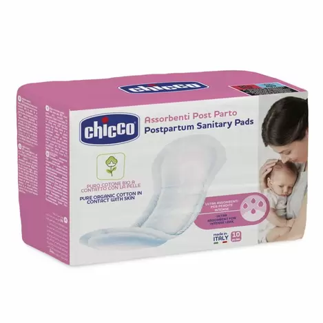 Oferta de Pensos higiénicos pós-parto em algodão orgânico por 12,99€ em Chicco