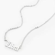 Oferta de Silver-tone Gothic Zodiac Pendant Necklace - Libra por 4€ em Claire's