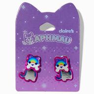 Oferta de Aphmau™ Claire's Exclusive Rainbow Cat Front & Back Earrings por 8,49€ em Claire's