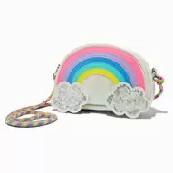 Oferta de Claire's Club Glitter Shaker Cloud Rainbow Crossbody Bag por 5,99€ em Claire's