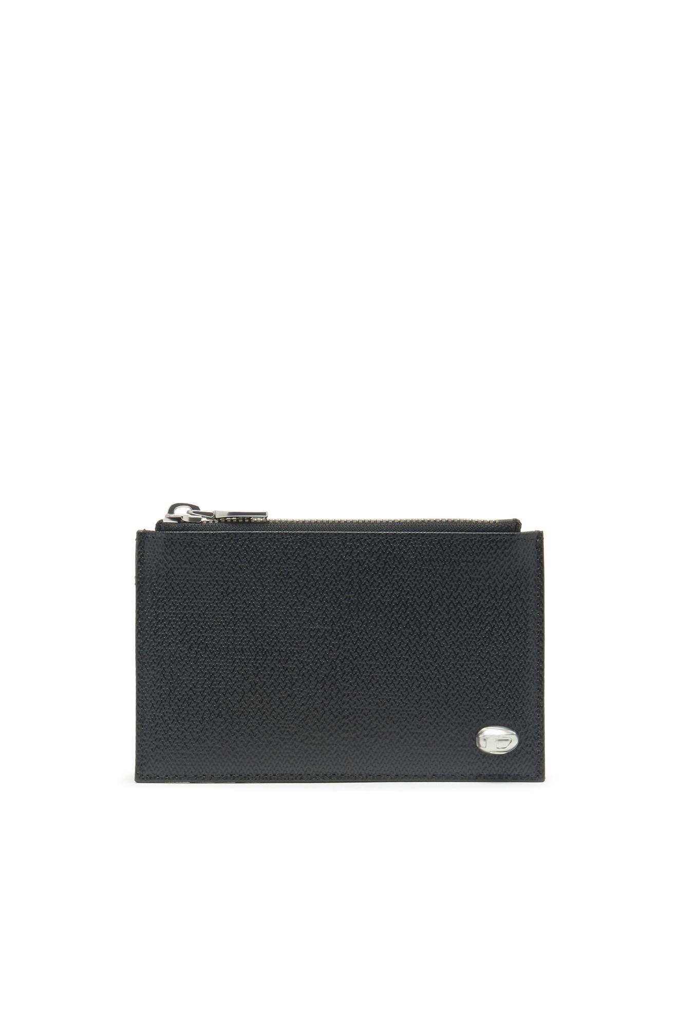Oferta de Slim card holder in textured leather por 62€ em Diesel
