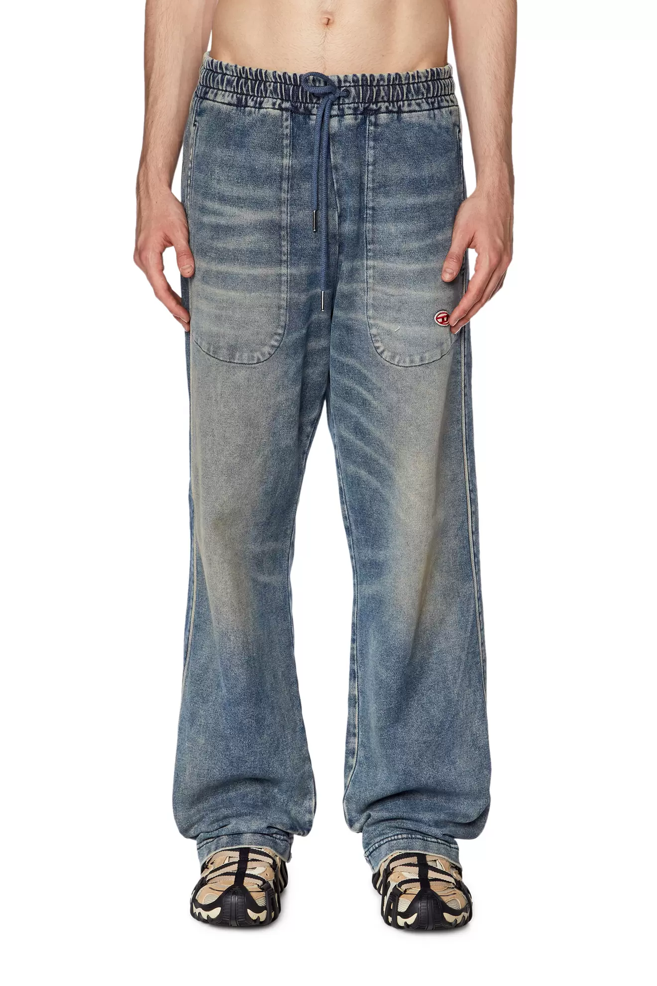 Oferta de Straight D-Martians Track Denim por 285€ em Diesel