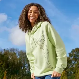 Oferta de Sudadera capucha verde Campanilla para adultos por 33,75€ em Disney Store