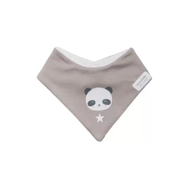 Oferta de Babete Bandana Panda Cinzento por 11€ em DRIM