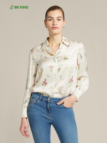 Oferta de Camisa floral em viscose ECOVERO™ por 195€ em Elena Miró