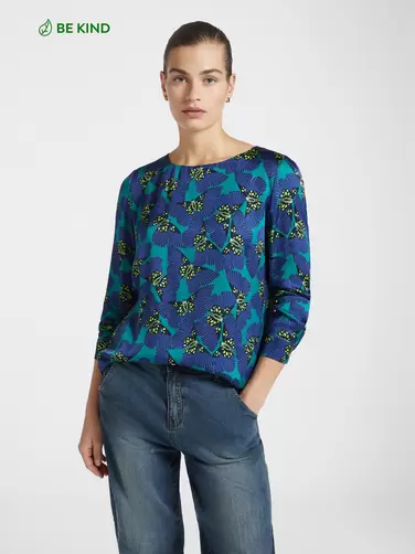 Oferta de Blusa estampada por 155€ em Elena Miró