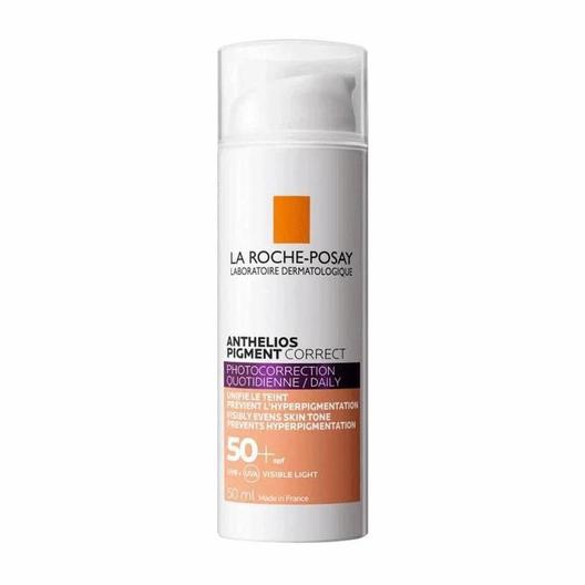 Oferta de La Roche Posay Anthelios UV Pigment Correct Tom Médio SPF 50+ - 50 mL por 21,56€ em Farmácia Barreiros