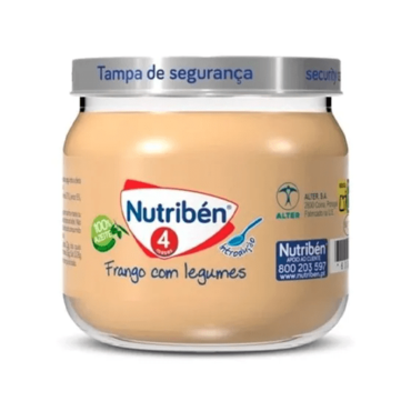 Oferta de Nutribén Puré, Boião 120g 4M+ Frango e Legumes por 1,5€ em Farmácias Portuguesas