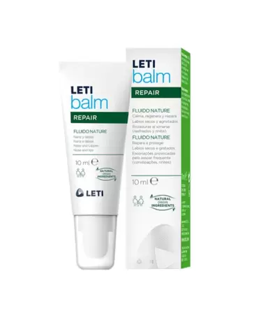 Oferta de Letibalm REPAIR REPAIR FLUIDO NATURE Gel para nariz e lábios, Recipiente multidose com bomba doseadora 10ml 3A+ por 9,42€ em Farmácias Portuguesas