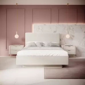 Oferta de Cama Casal Lante por 499€ em Feira dos Sofás