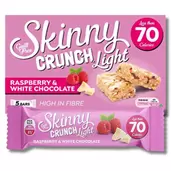 Oferta de Skinny Crunch Light Raspberry & White Chocolate Bars 5 x 19g por 2,75€ em Glood