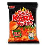 Oferta de Koikeya Karamucho Hot Chilli Flavour Potato Chips 60g por 2,75€ em Glood