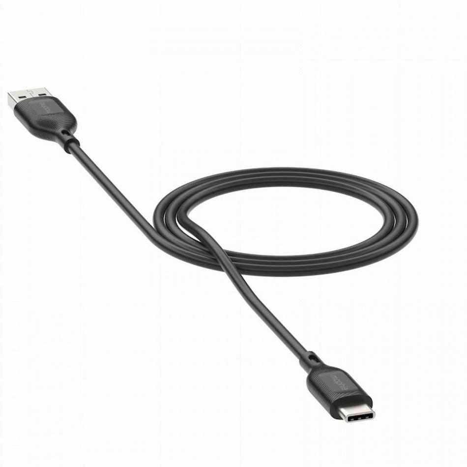 Oferta de Cabo USB-A para USB-C de 1 metro - Preto por 9,99€ em GMS Store