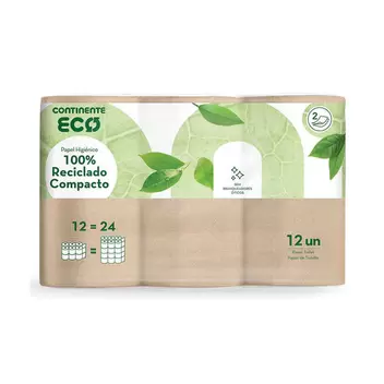 Oferta de Papel Higiénico 100% Reciclado 12 un. por 3,29€ em Go Natural