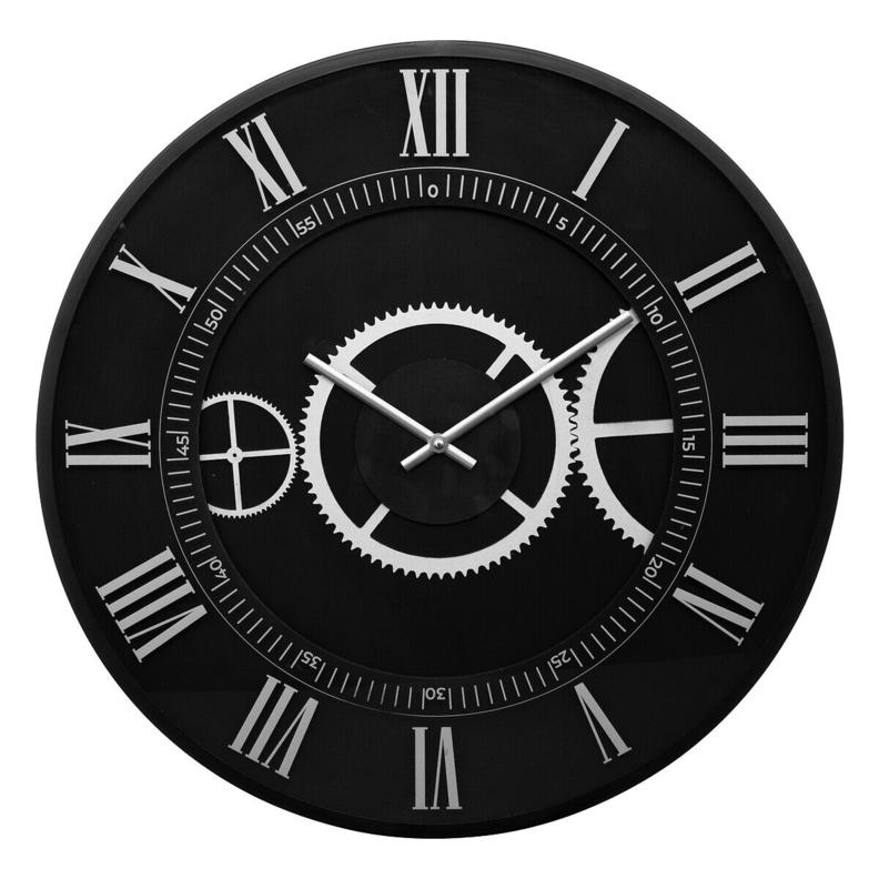 Oferta de Relógio De Parede Kerian Preto 57cm por 39,99€ em hôma