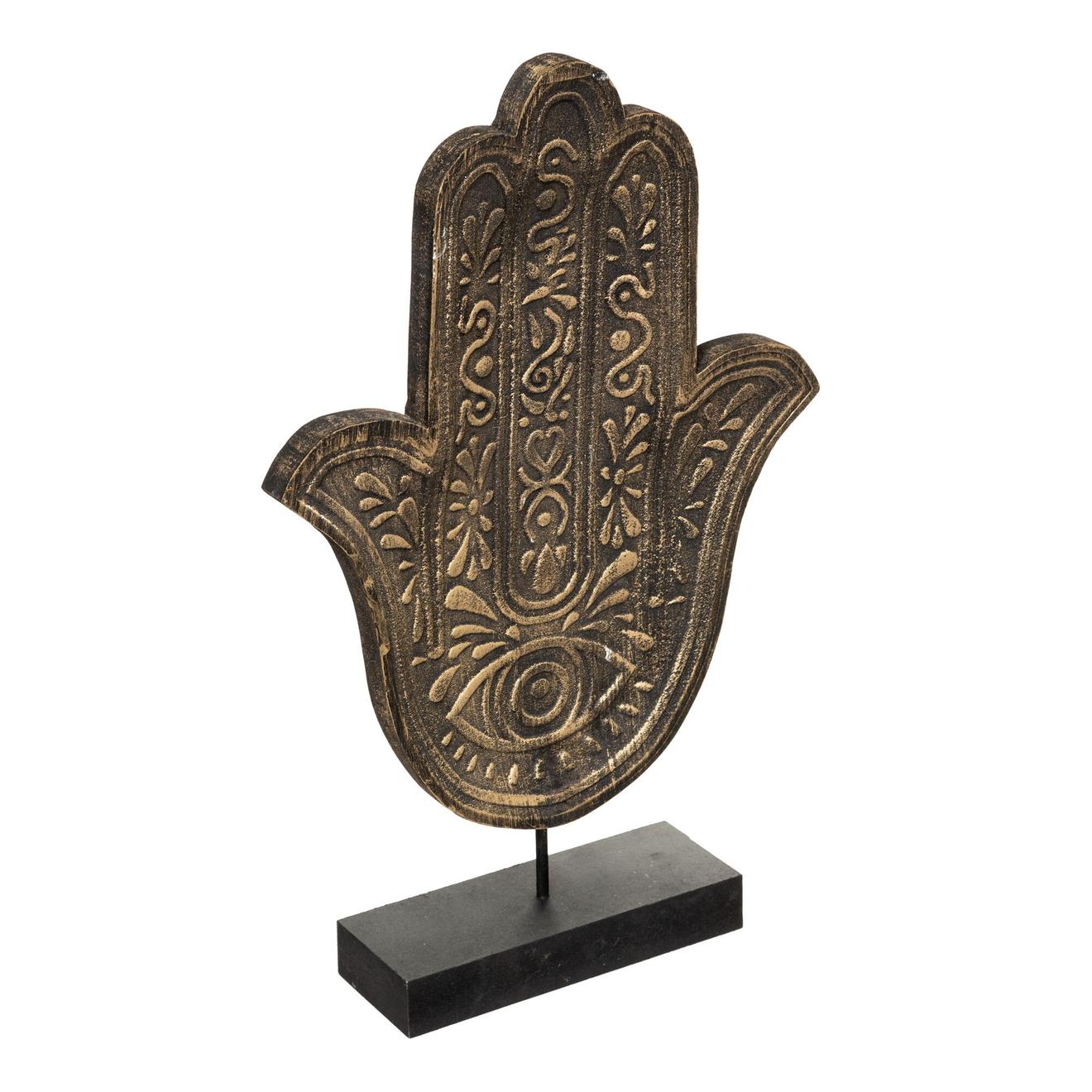 Oferta de Estátua Mão Dourada Oasis 37cm por 6,99€ em hôma