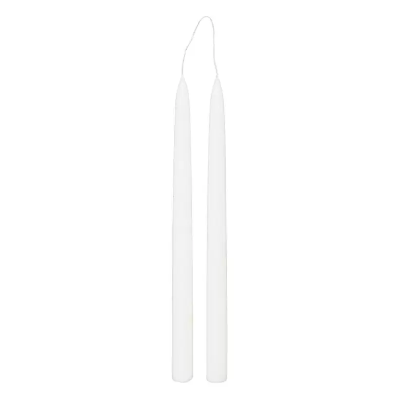 Oferta de Conjunto De 2 Velas De Candelabro Brancas Hugo por 1,99€ em hôma