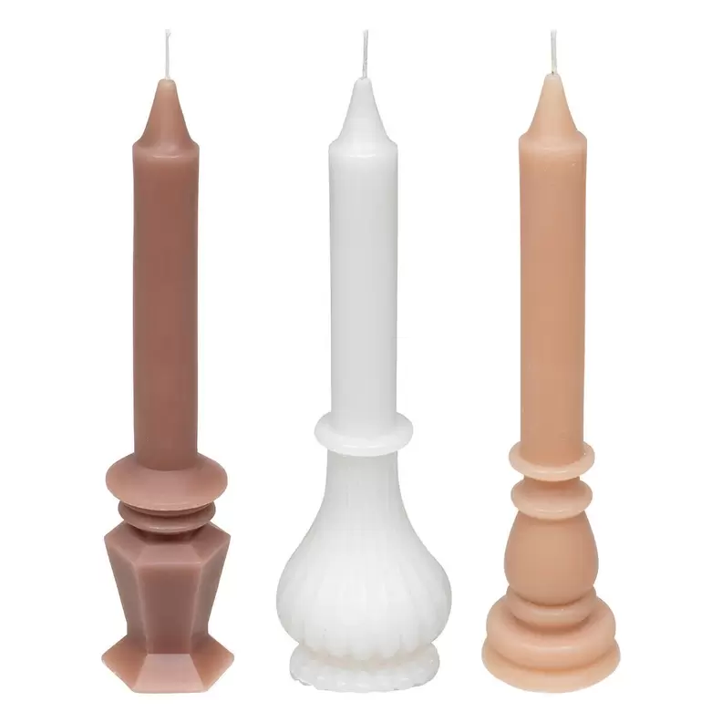 Oferta de Conjunto De 3 Velas Decorativas Lit por 7,99€ em hôma