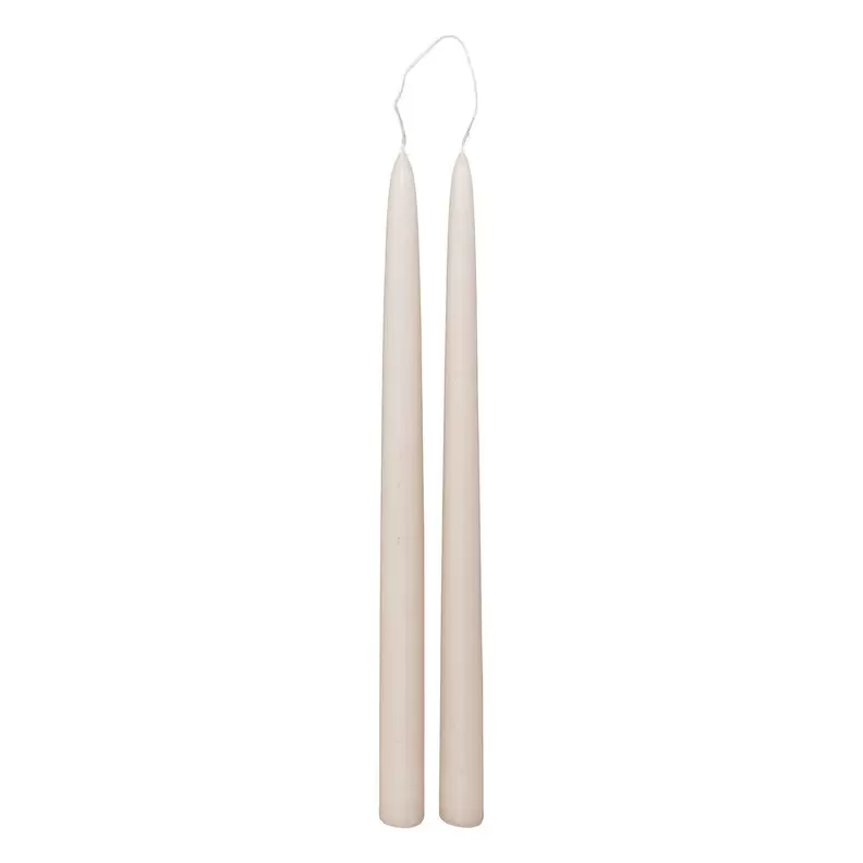 Oferta de Conjunto De 2 Velas De Candelabro Taupe Hugo por 1,99€ em hôma