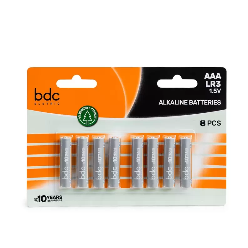 Oferta de Conjunto De 8 Pilhas Alcalina BDC LR03 por 2,49€ em hôma