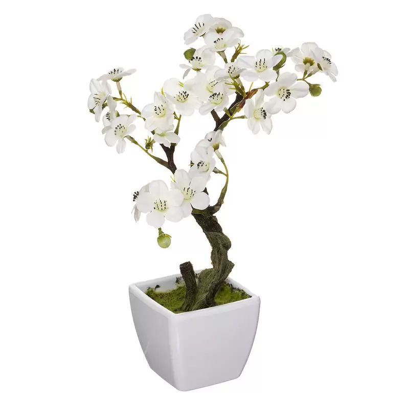 Oferta de Planta Cerejeira Branca Artificial 26cm por 6,99€ em hôma