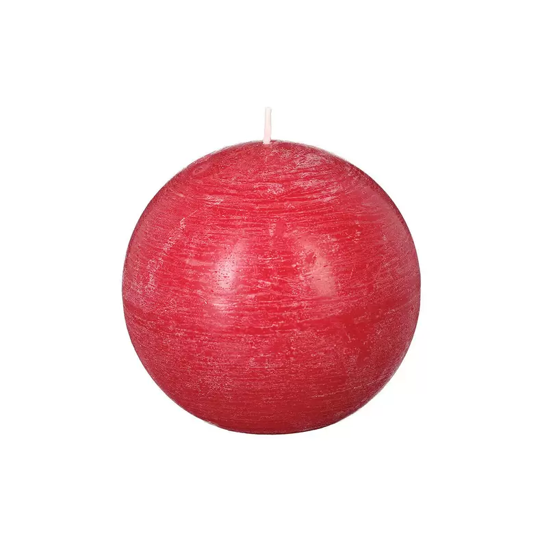 Oferta de Vela bola rústica vermelha 10cm por 3,99€ em hôma