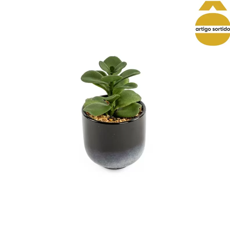 Oferta de Vasinho De Cerâmica Com Planta Artificial por 4,99€ em hôma