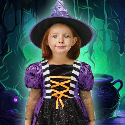 Oferta de Fantasia de criança bruxa (tamanho 6-7 anos) por 19,5€ em Imaginarium