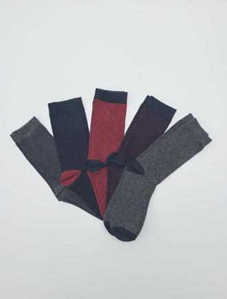 Oferta de Lote de 5 pares de meias de fantasia por 8€ em Kiabi