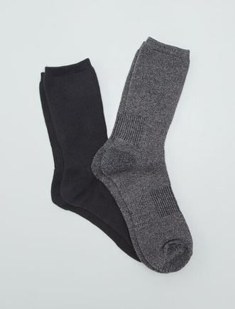 Oferta de Lote de 2 pares de meias térmicas por 9€ em Kiabi