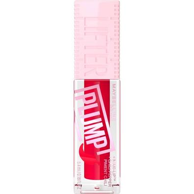 Oferta de Maybelline Lifter Gloss Plumping Lip Gloss Lasting Hydration Formula With Hyaluronic Acid and Chilli Pepper (Various Shades) por 11,95€ em Look Fantastic