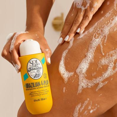 Oferta de Sol de Janeiro Brazilian 4 Play Moisturizing Shower Cream-Gel 90ml por 11,95€ em Look Fantastic