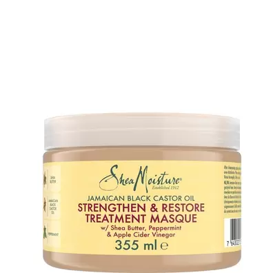 Oferta de Máscara de Tratamento Strengthen & Restore com Óleo de Rícino da Jamaica da Shea Moisture 340 g por 15,45€ em Look Fantastic