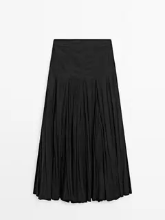 Oferta de Saia midi em godé - Studio por 149€ em Massimo Dutti