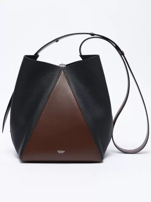 Oferta de Medium bucket bag in deer-print leather por 1295€ em Max Mara