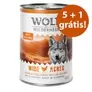 Oferta de Wolf of Wilderness 6 x 400 g comida húmida para cães em promoção: 5 + 1 grátis!Novo! por 12,89€ em Zooplus