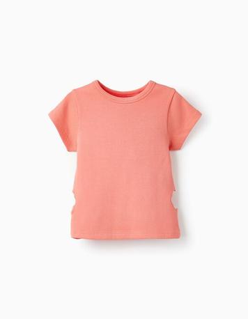 Oferta de T-Shirt Canelada para Menina, Coral por 9,99€ em Zippy