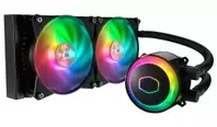 Oferta de COOLER MASTER - Cooler CPU COOLER MASTER Refrigeração LIQUIDA MASTERLIQUID ML240R RGB (MLX-D24M-A20PC-R1) por 98,99€ em Mbit