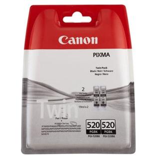 Oferta de Tinteiro Canon PGI-520BK Twin Pack Preto por 23,99€ em Media Markt