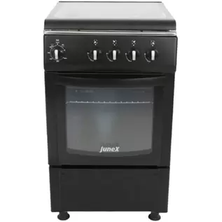 Oferta de Fogão Gás Natural Junex FS652P C/Grill a Gás Preto 50Cm por 318,99€ em Media Markt