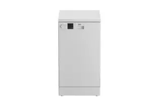 Oferta de Máquina de Lavar Loiça Beko DVS05024W | 10 talheres | 45 cm | E | Branco por 351,99€ em Media Markt