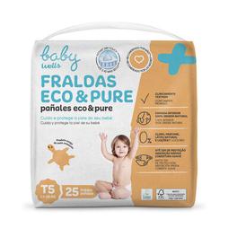 Oferta de Fraldas Eco & Pure T5 por 5,99€ em Well's
