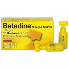 Oferta de Betadine Solução Cutânea 10 Unidoses por 6,29€ em Well's