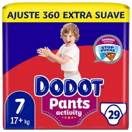 Oferta de Fralda Cueca Bebé Activity Pants 17 kg+ T7 por 15,53€ em Well's