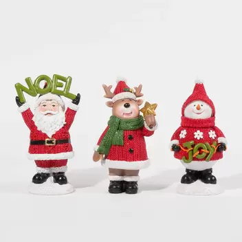 Oferta de Conjunto de Bonecos Decorativos de Natal NOEL por 17,85€ em VIVA