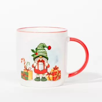 Oferta de Caneca de Natal SANTA Gorro Verde por 2,99€ em VIVA