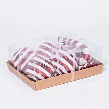 Oferta de Conjunto de Bolas de Natal D.8cm e Bengalas A.13cm CANDY por 7,99€ em VIVA